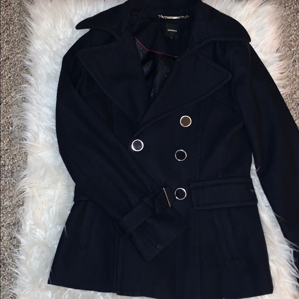 Navy Blue Express Peacoat